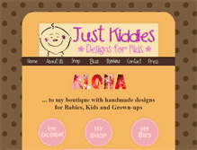 Tablet Screenshot of justkiddies.com